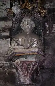 Arthur Vernon portrayed preaching in the Golden Chapel at Tong.