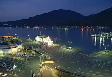 Port of Tonoshō at night