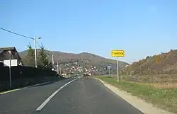 Entrance to the village Topličica, Varaždin County