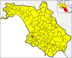 Torchiara within the Province of Salerno