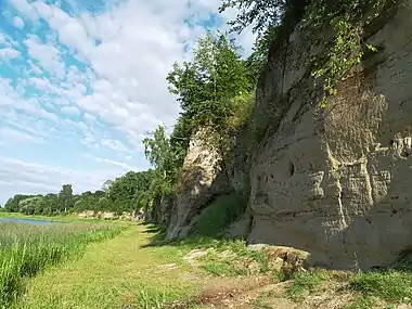 Sandstone cliffs near Tori