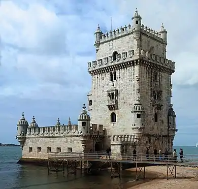 The Belém Tower from the north-east side