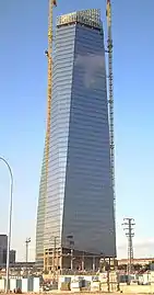 Torre de Cristal under construction