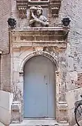 Door of the stair tower of the Hôtel de Brucelles (1544).