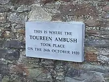 Location - plaque on farm wall 2014