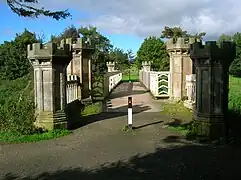 The approach to the Tournament Bridge from the stables in 2007