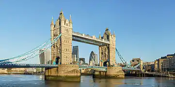 View of Tower Bridge from Shad Thames