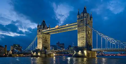 Image 31Tower bridge; a bascule bridge across the River Thames.