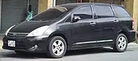 Taiwanese market facelift Toyota Wish with different headlights, grille and bumper design