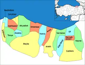 Districts of Trabzon