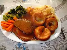 Sunday Roast dinner.