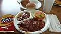 Image 38BBQ beef platter with baked beans and coleslaw (from Culture of Arkansas)