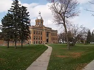 Traill County Courthouse in Hillsboro