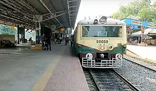 Local train at Bangaon station