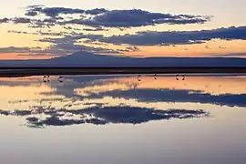 Sunset over Salar de Atacama