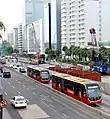 The construction of the MRT station on November 2014.