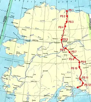 Image 20Map of the Trans-Alaska Pipeline (from History of Alaska)