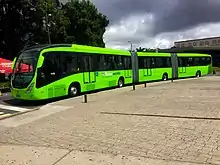 Biarticulated bus