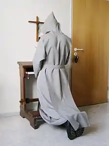 Religious habit of a Trappist monk