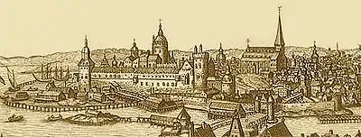 The northern gates of Stockholm in 1675.