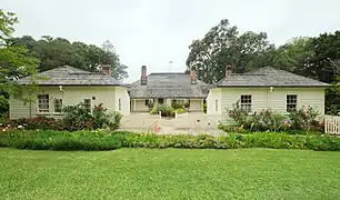 Treaty House from the back, showing the two wings added in the 1840s