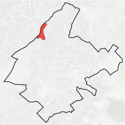 Location within Athens