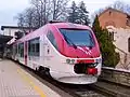 An Alstom Minuetto DMU at Trento railway station