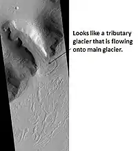 Tributary Glacier, as seen by HiRISE