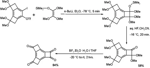 Polyoxygenated tricyclobutabenzene