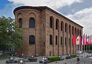 Aula Palatina, largest extant hall from antiquity, Trier, Germany, unknown architect, 300-310