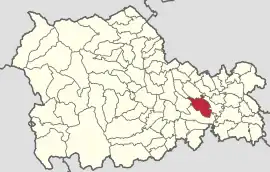 Location in Neamț County