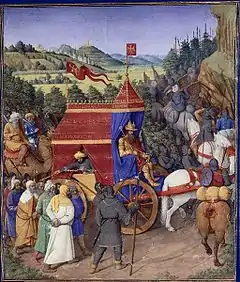 Triumph of Jehoshaphat, Jean Fouquet, 1470–75.