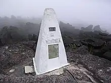 Tripoint marker on Mount Roraima, taken from the Venezuelan side