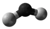 Ball-and-stick model of triplet methylene