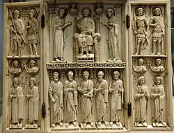 Harbaville Triptych, middle of the 10th century, ivory, Constantinople, Louvre