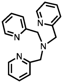 Tris(2-pyridylmethyl)amine, a tetradentate tripodal ligand popular in bioinorganic chemistry.