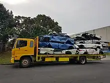 Truck Loaded with Scrap car bodies