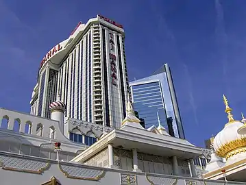 The Trump Taj Mahal, as seen from the boardwalk