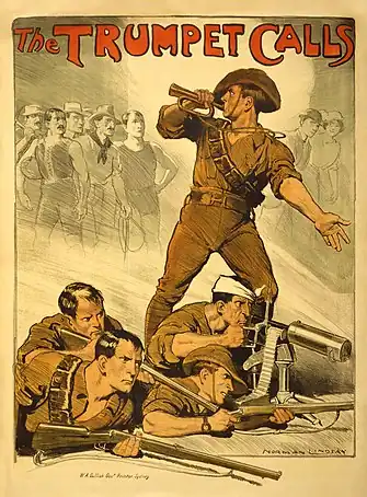 Image 22Recruitment poster, 1914–1918. (from History of the Australian Army)