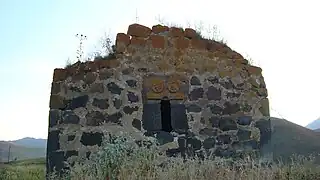 Wall of St. Sargis Church with ornaments