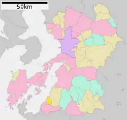 Location of Tsunagi in Kumamoto Prefecture