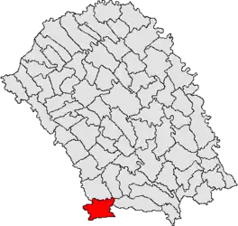 Location in Botoșani County