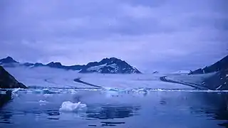 Tugtilik Fjord and glacier in 1967