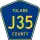 County Road J35 marker