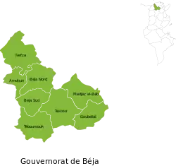 Subdivisions of Béja Governorate