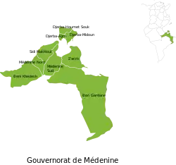 Subdivisions of Medenine Governorate