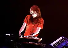 Keyboardist Tuomas Holopainen at Melbourne, Australia, on January 30, 2008