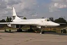 Tu-160 from 184th Guards Heavy Bomber Aviation Regiment at Poltava Air Base