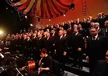 Turtle Creek Chorale during the 2016-2017 spring season mainstage show "Topsy Turvy."