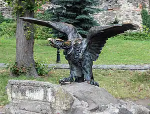 Turul in the Ungvár (now Uzhhorod) Castle, Transcarpathia, Ukraine